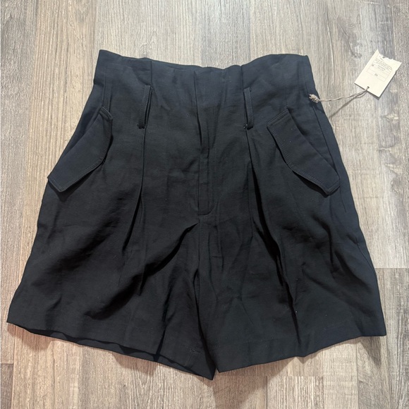A New Day Women's Black High-Waisted Shorts, Size 10, Linen-Blend Cluele… - Picture 1 of 5